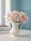 32-Piece Light Pink Artificial Ranunculus Flowers with Stems – Faux Silk Mini Ranunculus Bulk Flowers for DIY Bouquets, Wedding Centerpieces, Bridal Shower Decorations & Vase Arrangements
